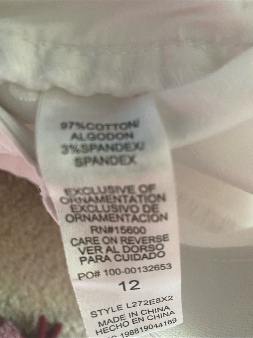Wit & Wisdom size 12 white pants - Picture 4 of 6